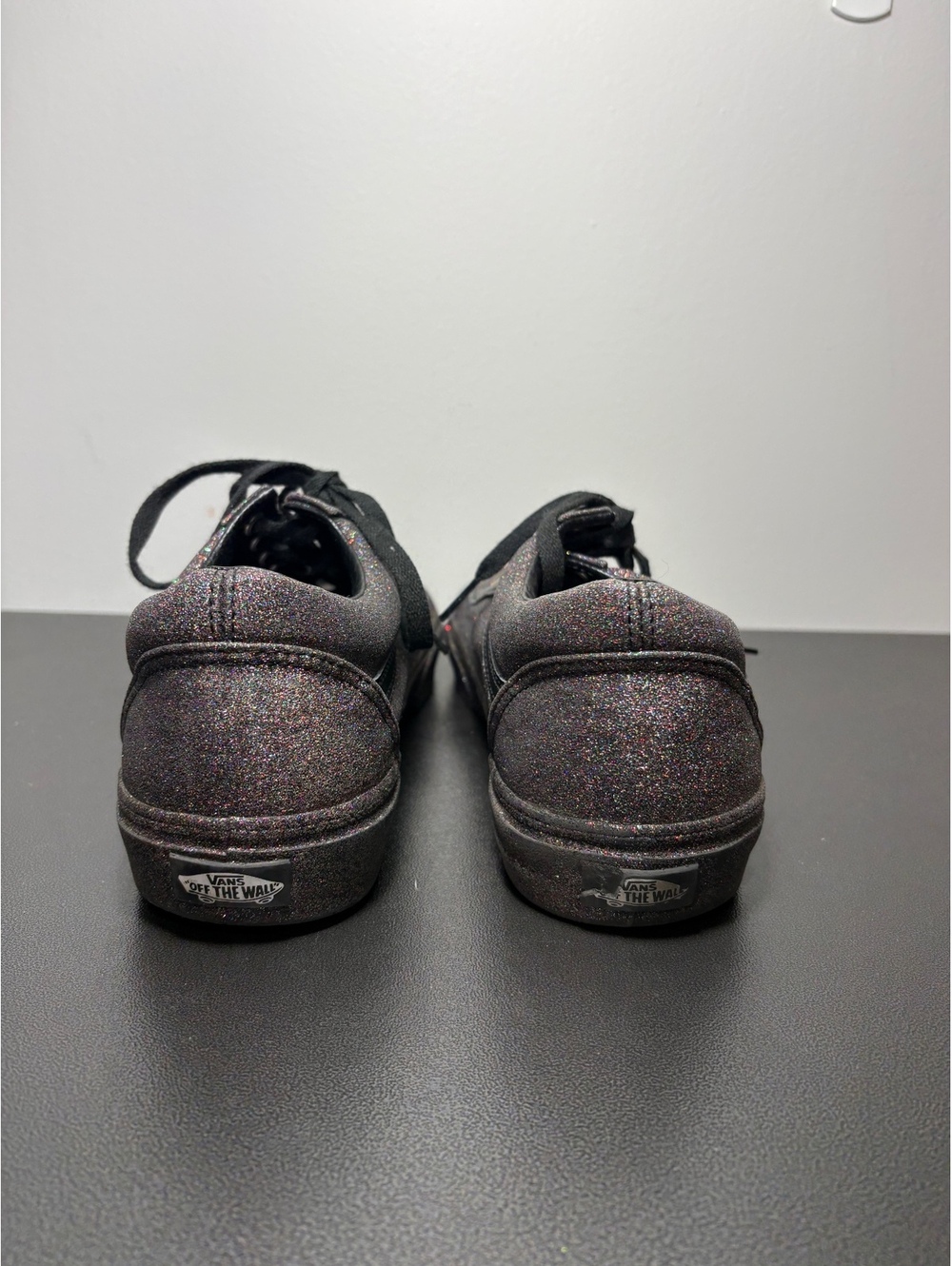Unisex black rainbow glitter Vans Sneakers - M 9.5, W 11 - Picture 4 of 8